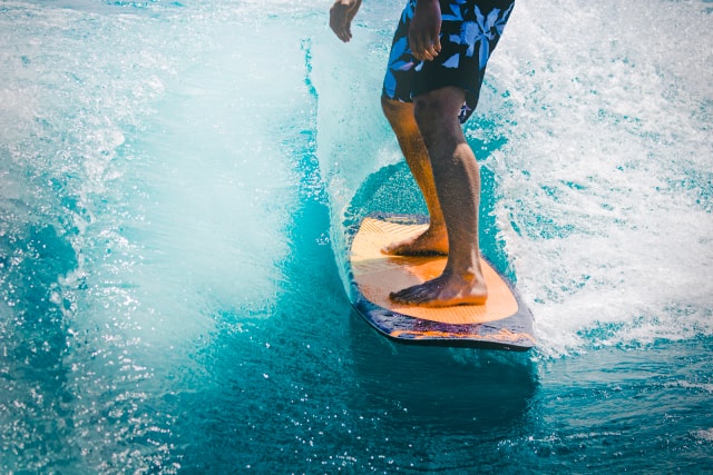 A surf lesson in Rarotonga