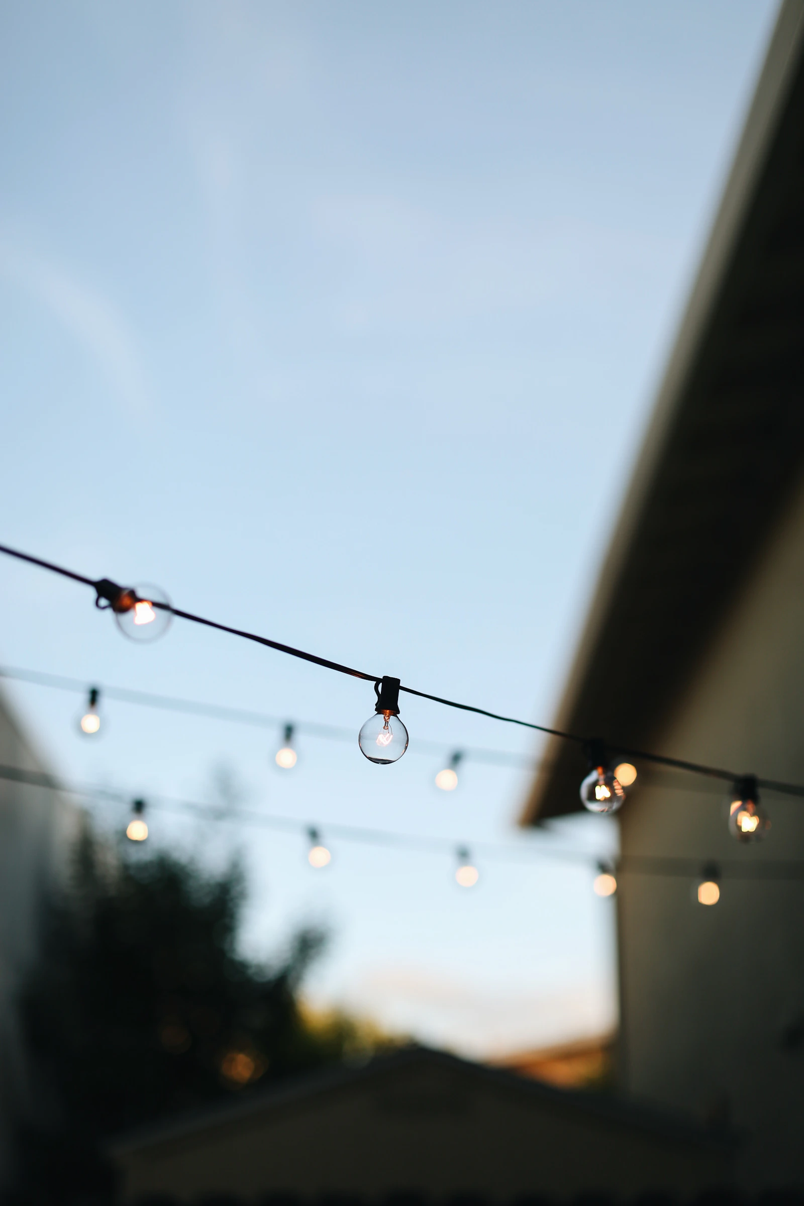 String lights for the garden