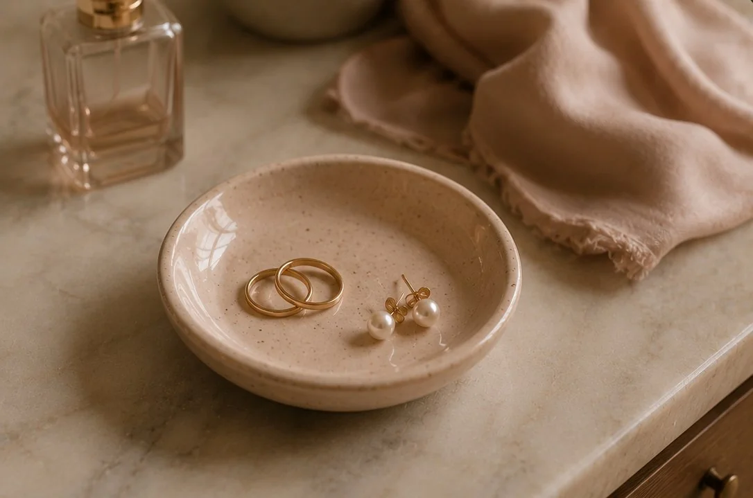 A ring dish for the bedside